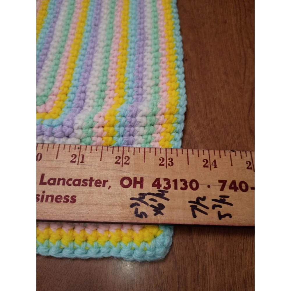 Handmade baby afghan swaddle blanket